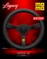 Preview: MOMO Lenkrad Legacy 350 mm, schwarzes Leder