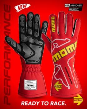 Rennfahrerhandschuhe PERFORMANCE RED 08