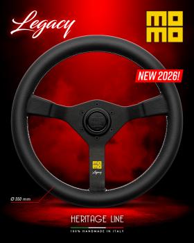 MOMO Lenkrad Legacy 350 mm, schwarzes Leder