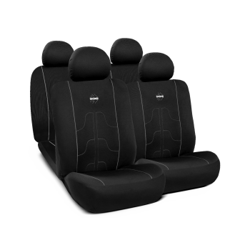 Sitz-Cover Modern Black-Grey SET