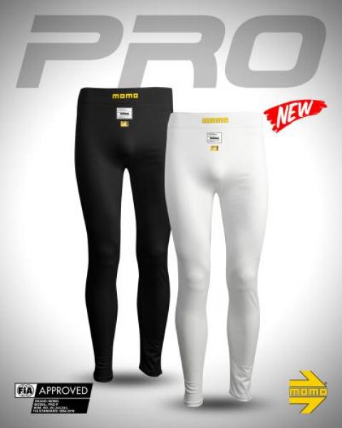 MOMO racing underpants LONG JOHNS PRO WHITE XS-S