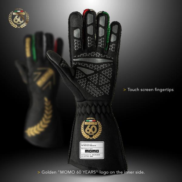 60 Years MOMO Corsa Pro Racing Gloves size 12