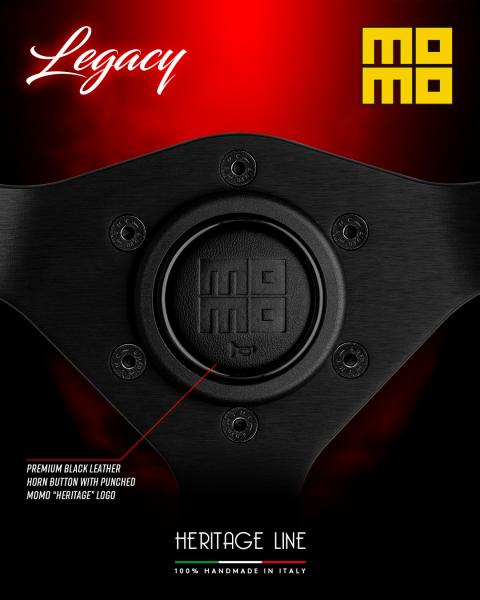 MOMO Lenkrad Legacy 350 mm, schwarzes Leder