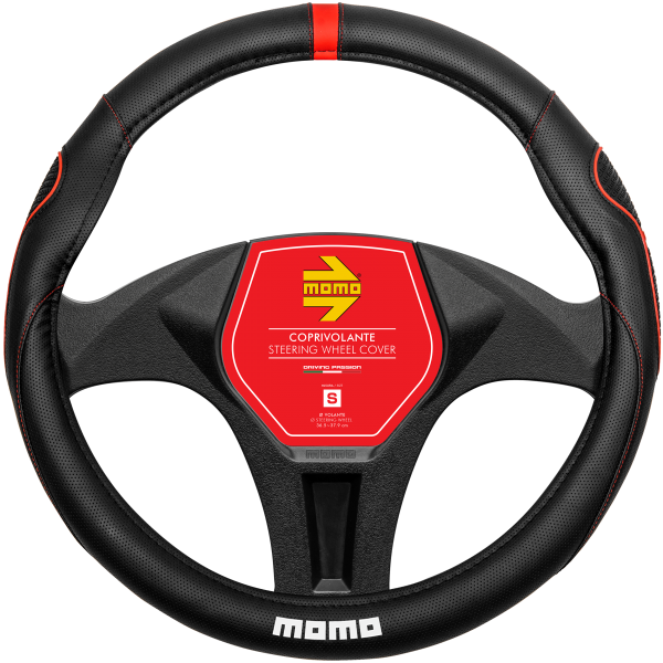 MOMO Lenkradhülle SWC 014 Super Grip schwarz / rot  Gr. S