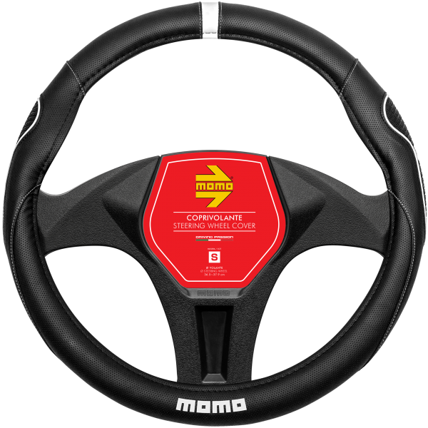 MOMO Lenkradhülle SWC 014 Super Grip schwarz / weiß  Gr. S
