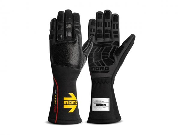 MOMO Mechanikerhandschuhe Pit Stop Pro Black FIA Größe S/9